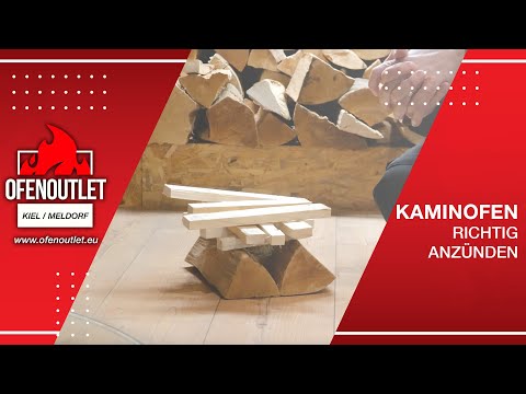 How to light your fireplace properly & stack wood