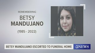 'She's still one of our family': Law enforcement escorts Betsey Madujano to funeral home in Sinton