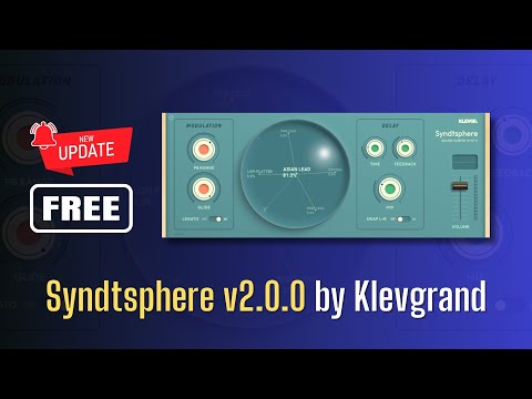 NEW UPDATE of This GREAT FREE SYNTH Plugin! Syndtsphere v2.0.0 by Klevgrand - Sound Demo