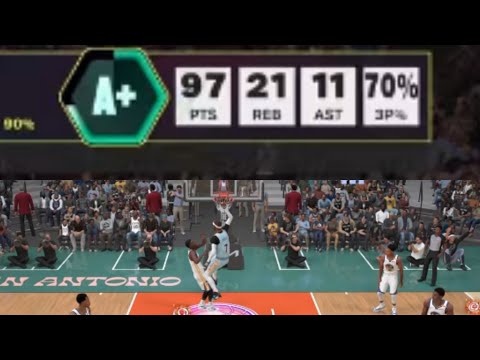 NBA 2K25 MyCAREER: Ep.110: 97 PTS, 21 REBS, 11 AST VS Warriors!
