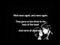 My Chemical Romance- I Never Told You What I Do for A Living Lyrics