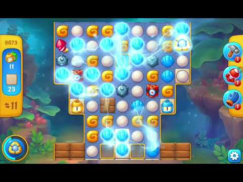 Fishdom Easy Level 9673  (with ingame lightning booster) @choraelmin