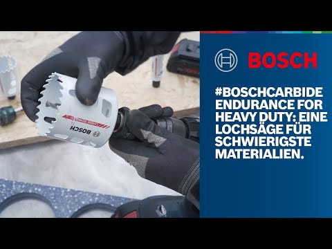 #BOSCHCARBIDE Endurance for Heavy Duty: Eine Lochsäge für die schwierigsten Materialien