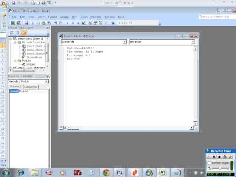 Excel VBA example 20: The For-Next loop with a step
