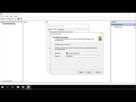 Create and configure forest trust relationships on Windows Server 2022