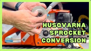 Husqvarna Clutch Removal & Sprocket Conversion