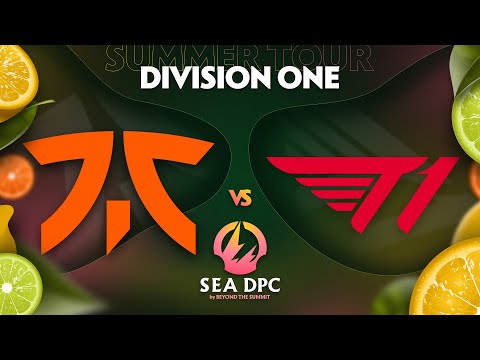 Fnatic vs T1 Game 2 - DPC SEA Div 1 Summer Tour w/ Lyrical & GoDz