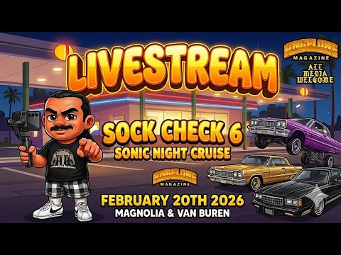 🔴 RIVERSIDE LIVE: Sock Check 6 Takeover @ Sonic! 🍔 Lowriders & Cruising