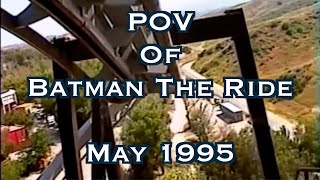 POV of Batman The Ride - Six Flags Magic Mountain - May 1995