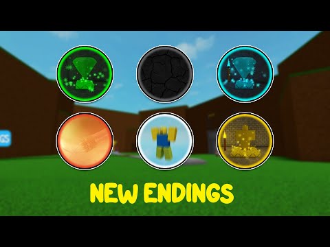 How To Get All 6 New Endings in easiest game ever! Roblox