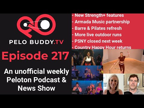 Pelo Buddy TV 217 - Armada Music Partnership, Barre & Pilates Update, More Peloton Live Outdoor Runs