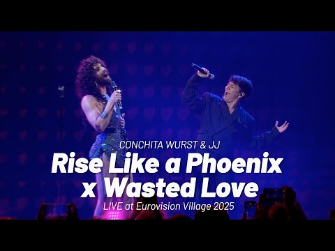 Conchita Wurst & JJ - Rise Like A Phoenix x Wasted Love - LIVE at Eurovision Village