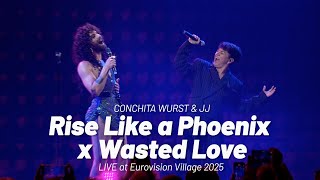 Conchita Wurst &amp; JJ - Rise Like A Phoenix x Wasted Love - LIVE at Eurovision Village