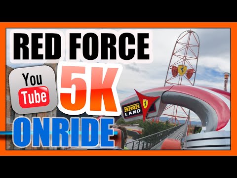 RED FORCE POV 5K ONRIDE - FERRARI LAND - PORT AVENTURA WORLD  - BCN - GOPRO HERO 9 HYPERSMOOTH