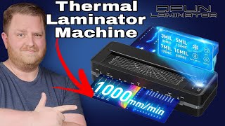 How to Use the Qfun Thermal Laminator Machine! Full Review & Tutorial
