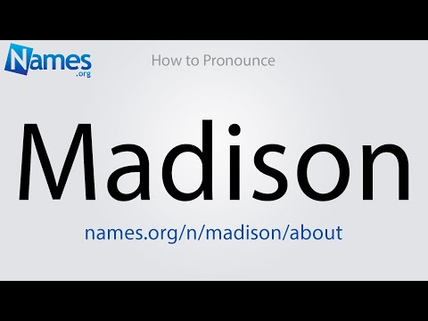 How to Pronounce Madison