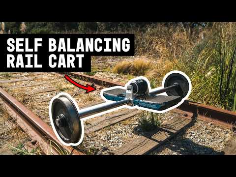 OneWheel ที่ถูกดัดแปลงสำหรับวิ่งบนรางรถไฟ