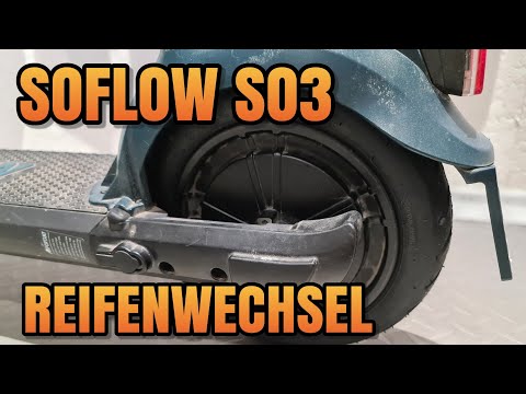 Soflow SO3 rear tire and tube replacement repair