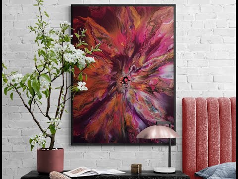 (651) What is the Rarest Pour Painting? Watch to Find Out! Rare Bloom Technique!