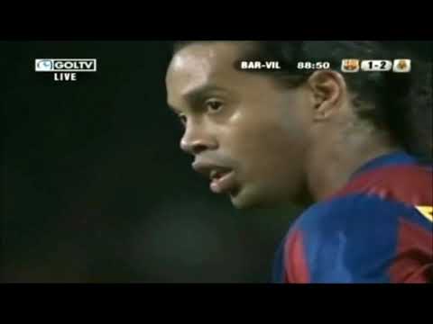Ronaldinho vs Villarreal (09/03/2008)