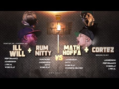 CORTEZ + MATH HOFFA VS RUM NITTY + ILL WILL SMACK/ URL RAP BATTLE | URLTV