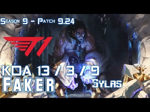 T1 Faker SYLAS vs TWISTED FATE Mid - Patch 9.24 KR Ranked