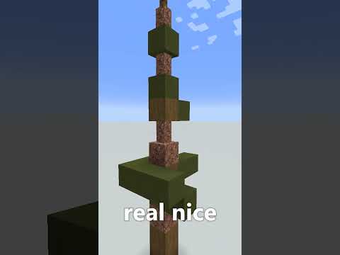 How to Build an EASY Custom Minecraft SPRUCE Tree! #shorts