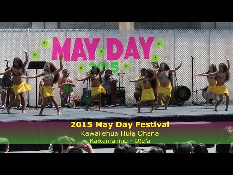 2015 May Day Hula Festival. Kawailehua Hula Ohana, Tamarii Otea