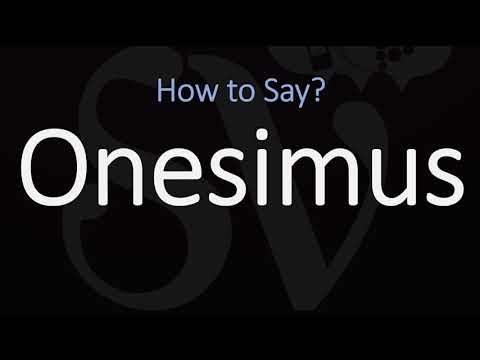 How to Pronounce Onesimus? (CORRECTLY)