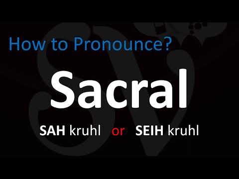 Sacral Pronunciation