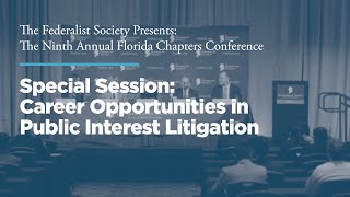 Click to play: Special Session: Career Opportunities in Public Interest Litigation