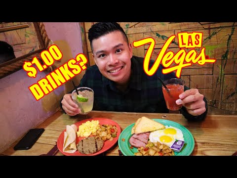 Cheap ($5) BREAKFAST & Margaritas In LAS VEGAS!