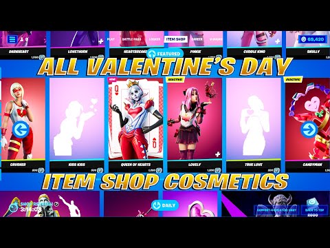 (OUTDATED) All Valentine's Day Skins, Emotes & Cosmetics!