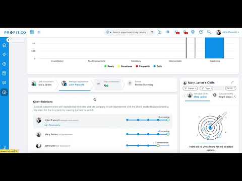 Ho do I complete manager assessment in Profit.co?