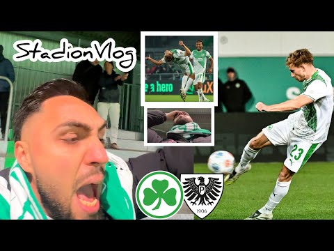 In stoppage time!! WON! SpVgg Fürth VS Preußen Münster Stadium Vlog
