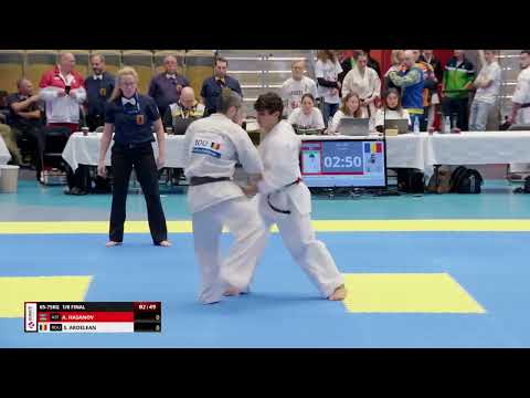 Arzuman Hasanov (AZE) vs Stefan Ardelean (ROU) 1/8 final 65-75KG. Kyokushin Karate 2023
