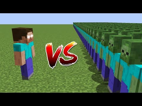 HEROBRİNE VS 1000$ ZOMBİ ORDU - Minecraft
