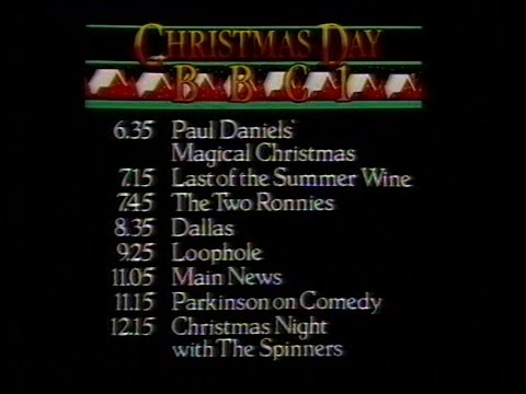 23 December 1981 BBC1 - Christmas Day line-up