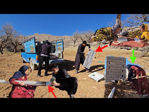 Rajab's first building materials arrived. Rajab and Hakimeh are worried about buying land.
