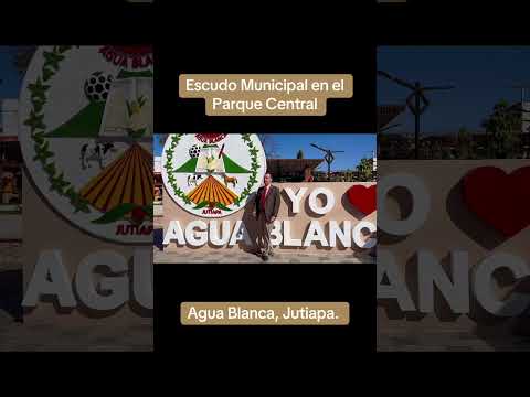 Escudo Municipal del Municipio de Agua Blanca, Jutiapa. Autor: Juan Francisco Duarte (QEPD). #Dios