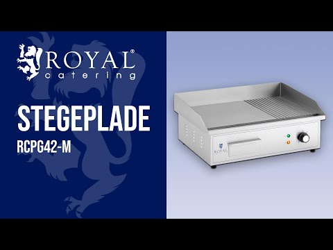 Produktvideo - Brugt Stegeplade - 548 x 350 mm - glat og rillet - 3.000 W