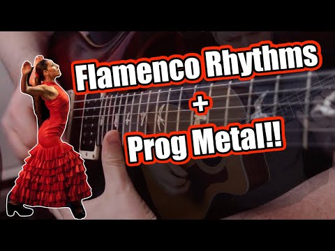 Prog METAL + FLAMENCO Rhythms + Two Handed Whammy Bar Guitar Riffs!!