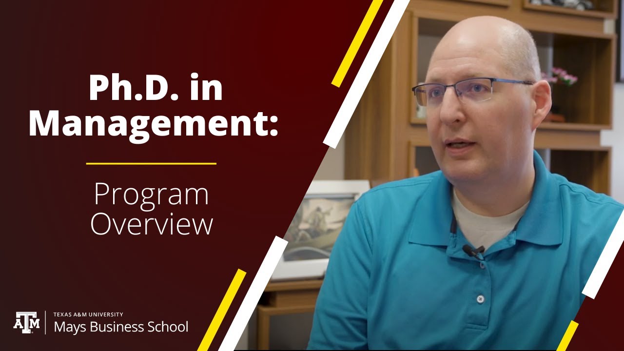 Ph.D. in Management: Program Overview