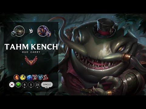 Tahm Kench Bot vs Draven - KR Grandmaster Patch 12.8
