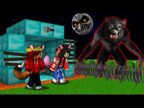 BASE DE LOBOS 100% SEGURA CONTRA O LOBISOMEM GIGANTE NO MINECRAFT