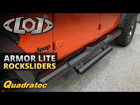 LoD Offroad Armor Lite Rocksliders with Drop Steps for Jeep Wrangler JL & Gladiator JT