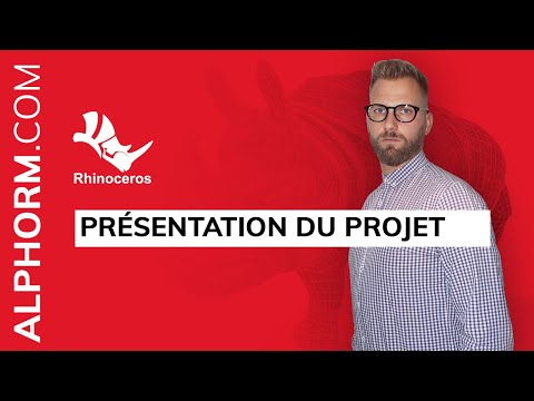 Présentation du projet de la formation Rhino 3D L essentiel