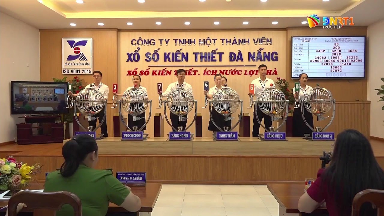 🔴 Kết quả quay số mở thưởng Xổ số kiến thiết Đà Nẵng ngày 12/8/2026
