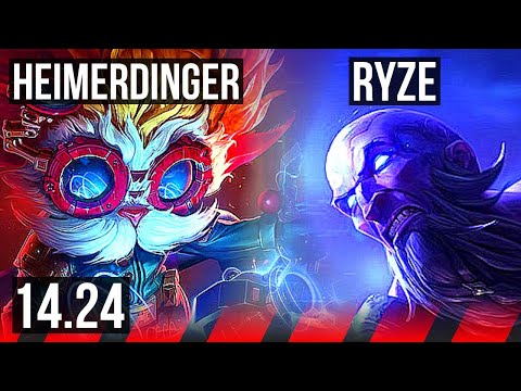 HEIMERDINGER vs RYZE (TOP) | KR Diamond | 14.24