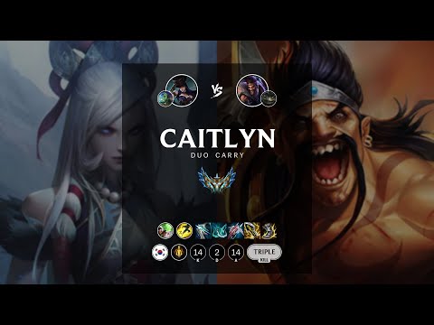 Caitlyn ADC vs Draven - KR Challenger Patch 12.13